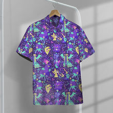 Load image into Gallery viewer, Anime Pkm Ghost Seamless Pattern Custom Hawaii Button Shirt / S Bo1803228
