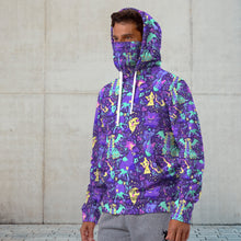 Load image into Gallery viewer, Anime Pkm Ghost Seamless Pattern Custom Snood Hoodie Bo1803223
