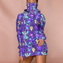 Load image into Gallery viewer, Anime Pkm Ghost Seamless Pattern Custom Snood Hoodie Bo1803223
