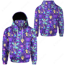 Load image into Gallery viewer, Anime Pkm Ghost Seamless Pattern Custom Snood Hoodie Bo1803223
