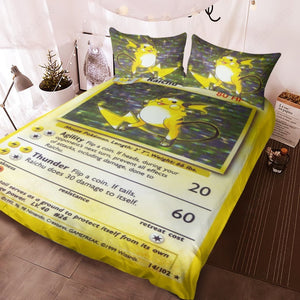 PKM Raichu Base Set Custom Bedding Set