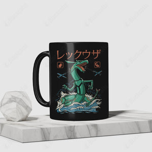 Anime Pkm Rayquaza Kaiju Custom Mug Bo0604224