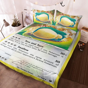 PKM Snorlax Custom Bedding Set