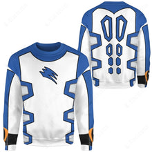 Load image into Gallery viewer, Power Ranger Jungle Fury Blue Ranger Custom Sweatshirt
