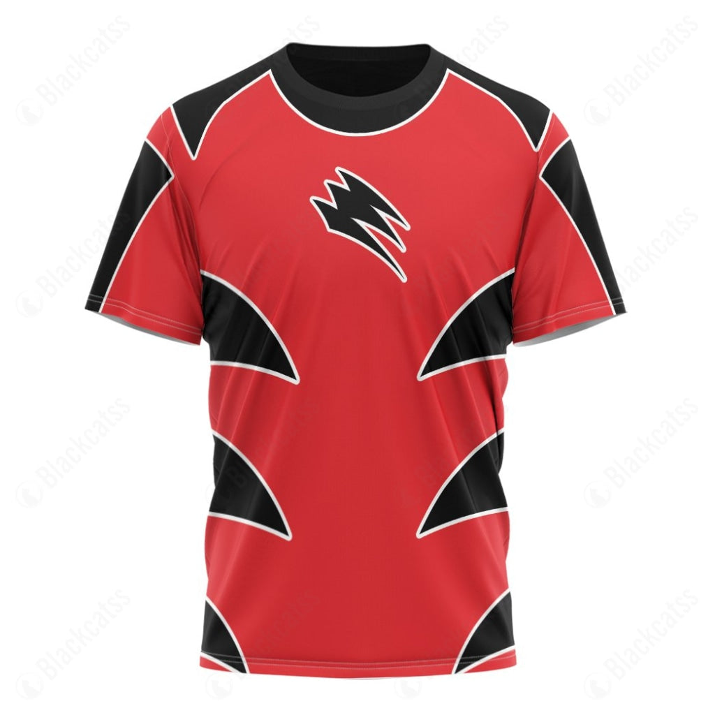 Power Ranger Jungle Fury Red Ranger Custom T-Shirt