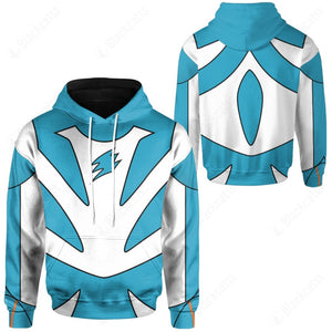 Power Ranger Jungle Fury Spirit Ranger Shark Ranger Custom Hoodie