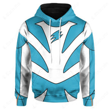 Load image into Gallery viewer, Power Ranger Jungle Fury Spirit Ranger Shark Ranger Custom Hoodie
