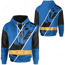 Load image into Gallery viewer, Power Ranger Ninja Steel Blue Ranger Custom Hoodie
