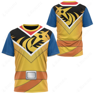 Power Ranger Ninja Steel Gold Ranger Custom T-Shirt