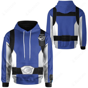 Power Rangers Beast Morphers Blue Custom Hoodie