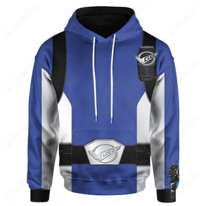 Power Rangers Beast Morphers Blue Custom Hoodie