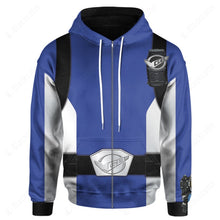 Load image into Gallery viewer, Power Rangers Beast Morphers Blue Custom Hoodie
