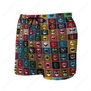 Power Rangers Collection Custom Beach Shorts