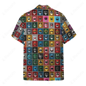 Power Rangers Collection Custom Button Shirt