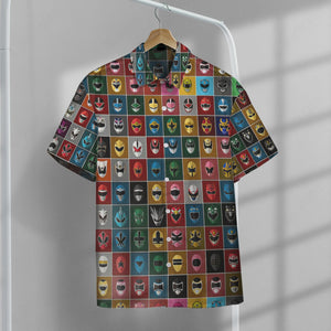 Power Rangers Collection Custom Button Shirt
