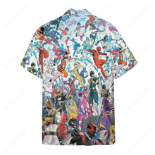 Load image into Gallery viewer, Power Rangers Comic Button Shirt
