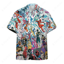 Load image into Gallery viewer, Power Rangers Comic Button Shirt
