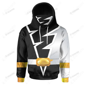 Power Rangers Dino Fury Black Ranger Custom Snood Hoodie