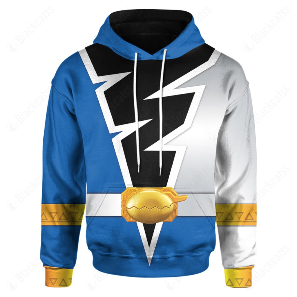 Power Rangers Dino Fury Blue Ranger Custom Hoodie