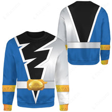 Load image into Gallery viewer, Power Rangers Dino Fury Blue Ranger Custom Sweatshirt
