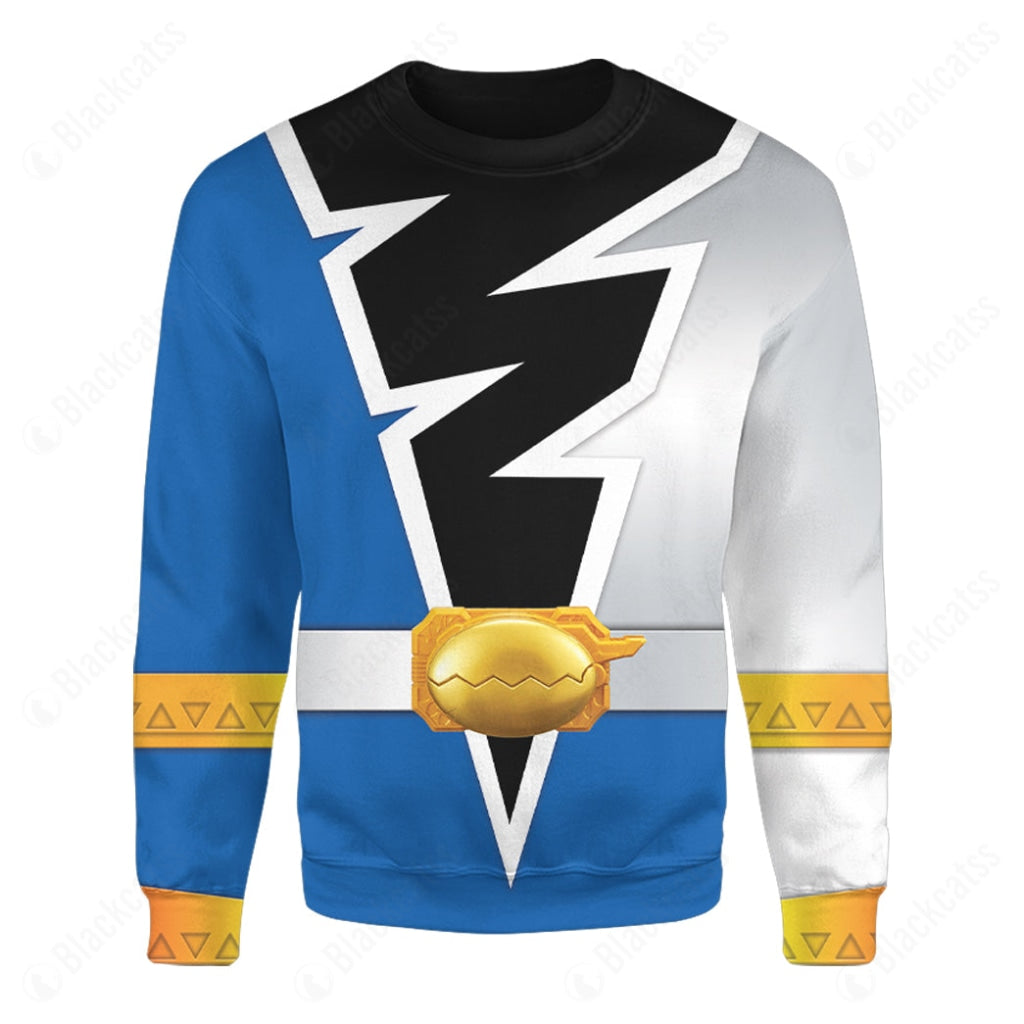 Power Rangers Dino Fury Blue Ranger Custom Sweatshirt