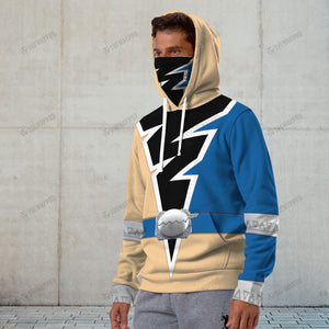 Power Rangers Dino Fury Gold Ranger Custom Snood Hoodie