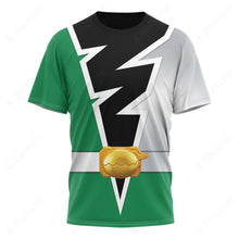 Load image into Gallery viewer, Power Rangers Dino Fury Green Ranger Custom T-Shirt
