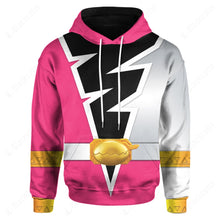 Load image into Gallery viewer, Power Rangers Dino Fury Pink Ranger Custom Hoodie
