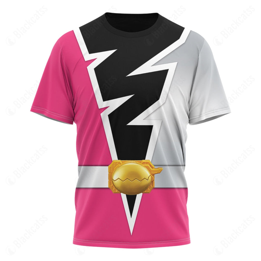 Personalized Pterodactyls Pink Power Rangers Baseball Jersey