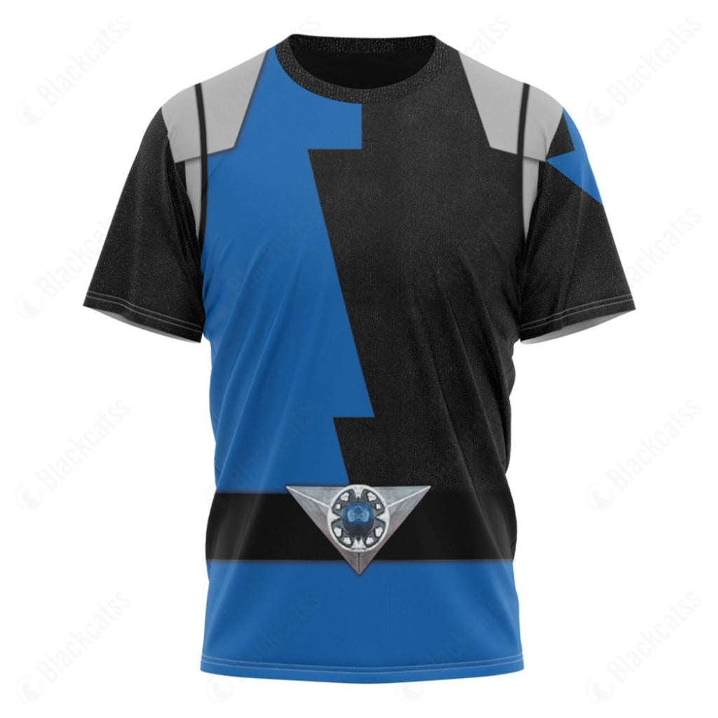 Power Rangers HyperForce Blue Custom T-Shirt