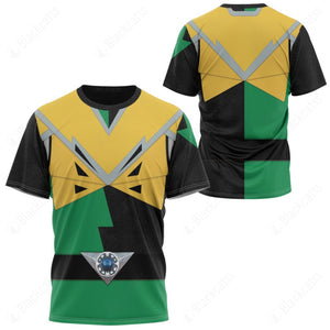 Power Rangers HyperForce Green Custom T-Shirt