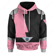 Load image into Gallery viewer, Power Rangers HyperForce Pink Custom Hoodie
