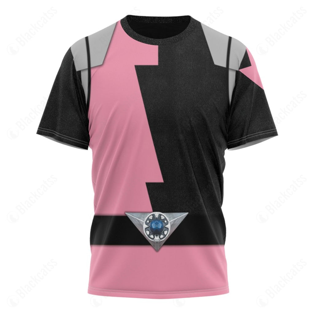 Power Rangers HyperForce Pink Custom T-Shirt