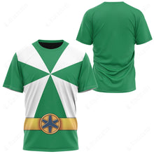 Load image into Gallery viewer, Power Rangers Lightspeed Rescue Green Ranger Custom T-Shirt
