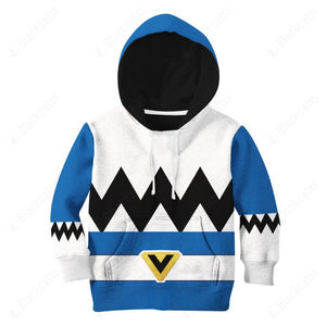 Power Rangers Lost Galaxy Blue Ranger Custom Kid Apparel