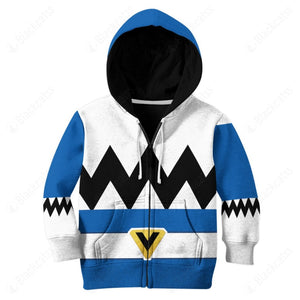 Power Rangers Lost Galaxy Blue Ranger Custom Kid Apparel