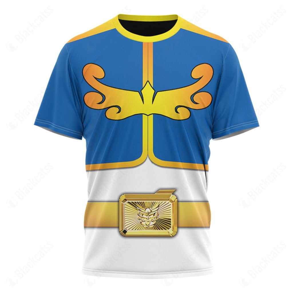 Power Rangers Megaforce Blue Ranger Custom T-Shirt