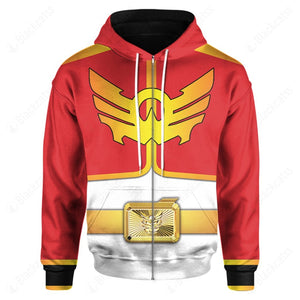 Power Rangers Megaforce Red Ranger Custom Hoodie