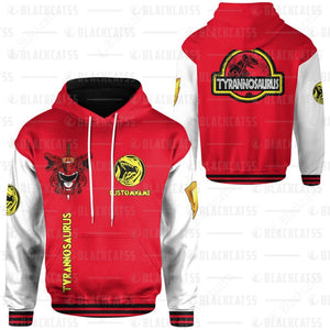 Power Rangers Mighty Morphin Tyrannosaurus Custom Name Hoodie