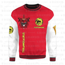 Load image into Gallery viewer, Power Rangers Mighty Morphin Tyrannosaurus Custom Name Sweatshirt
