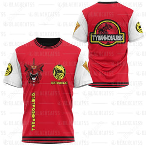 Power Rangers Mighty Morphin Tyrannosaurus Custom Name T-Shirt