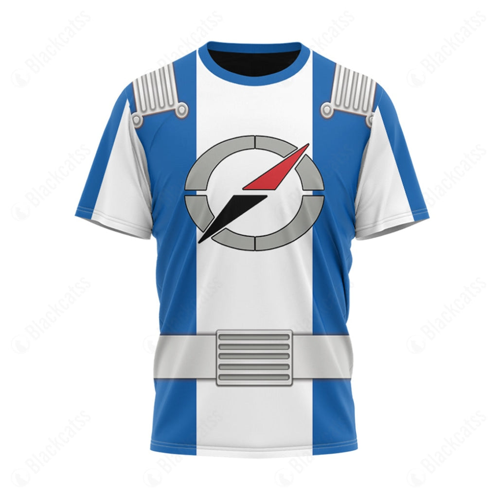 Power Rangers: Operation Overdrive Blue Ranger Custom T-Shirt