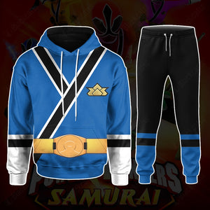 Power Rangers Samurai Blue Ranger Custom Hoodie