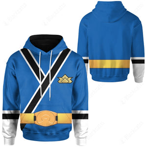 Power Rangers Samurai Blue Ranger Custom Hoodie