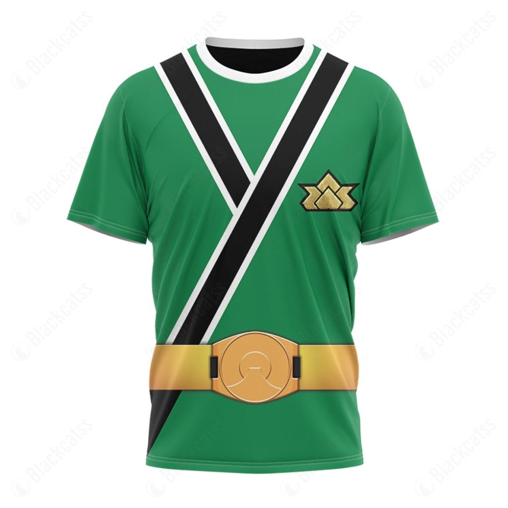 Power Rangers Samurai Green Ranger Custom T-Shirt