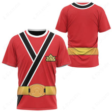 Load image into Gallery viewer, Power Rangers Samurai Red Ranger Custom T-Shirt
