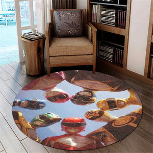 Power Rangers Straight Outta Angel Grove Custom Round Carpet