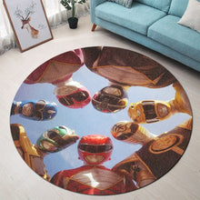 Load image into Gallery viewer, Power Rangers Straight Outta Angel Grove Custom Round Carpet
