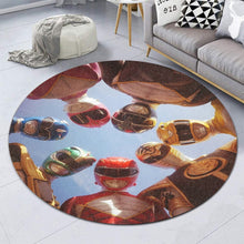 Load image into Gallery viewer, Power Rangers Straight Outta Angel Grove Custom Round Carpet
