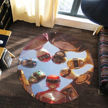 Load image into Gallery viewer, Power Rangers Straight Outta Angel Grove Custom Round Carpet
